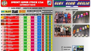 Italia - sprint super stock 1/24 saturday race in slot club acilia