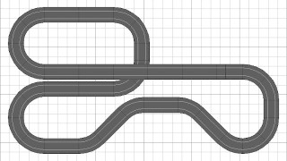 Nº 1363. Circuito con las curvas de dos C2, adaptacion del circuito 1360 a pistas scalextric.