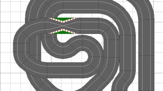 Nº 59. Circuito de rally en dimensiones mínimas 1,39 x 1,29.( y método para fijarla a la pared y recogerla)