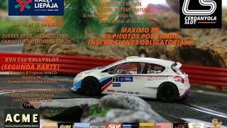 Barcelona - 15 al 18 de abril nueva competencia del xvii campeonato de rally en cerdanyola slot