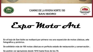 San isidro bsas  : hoy y mañana expo moto arts - imperdible
