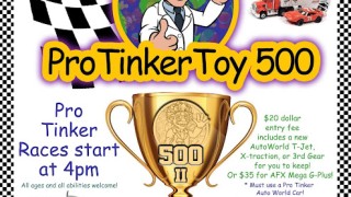 Richfield ohio usa 22 de abril - cleveland slot car show pro tinker toy 500