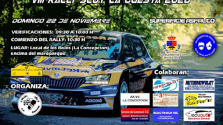 España - viii rally slot la cuesta 2020 22 de noviembre co auspicia autoshowslot